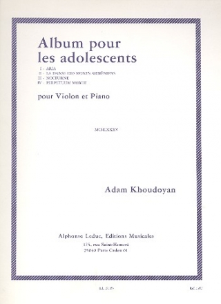 Album pour les Adolecents pour violon et piano