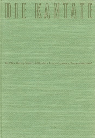 Trauer-Hymne HWV264 fr gem Chor, 2 Oboen, Streicher und Bc Partitur (en/dt)