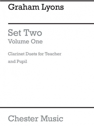 Set Two Vol.1 for 2 Clarinets for Teacher and Pupil