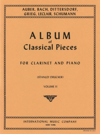 Album of classical Pieces vol.2 for clarinet and piano