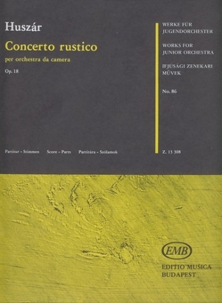 Concerto rustico op.18 fr Kammerochester Partitur und Stimmen (Harmonie und 5-5-3-3-2)