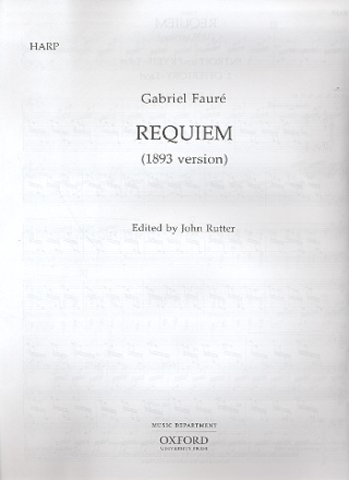 Requiem for Soli, Chorus and Orchestra Harp