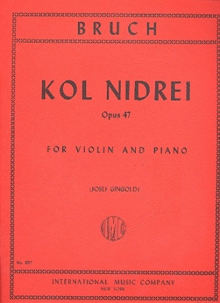 Kol Nidrei op.47 fr Violine und Klavier