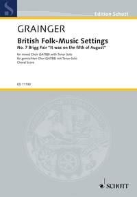 British Folk-Music Settings Vol.7 - Brigg Fair for tenor and mixed chorus a cappella score