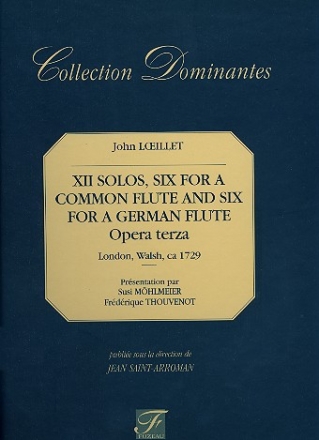 12 Sonaten op.3 fr Flte (Blockflte) und Bc Facsimile