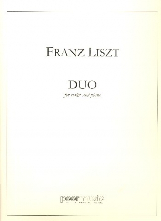 Duo (Sonate) for violin and piano