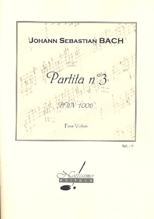 Partita no.3 BWV1006 pour violon