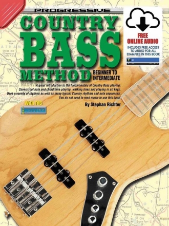 Progressive Country Bass Method (+CD) for bass