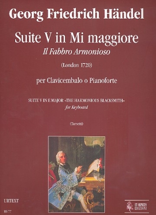 Suite mi maggiore Il Fabbro Armonioso per pianoforte The Harmonious Blacksmith