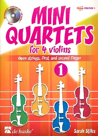 Mini Quartets Band 1 (+CD) fr 4 Violinen Partitur und Stimmen