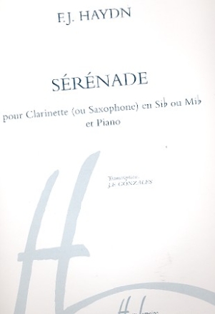 Srnade pour clarinette ou saxophone en sib ou mib et piano Gonzales, J.F., arr.