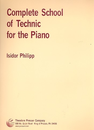 Complete School of Technic for piano