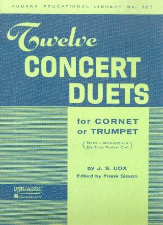 12 Concert Duets for cornet or trumpet