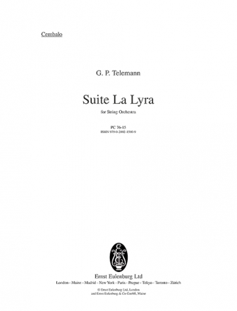 Suite La Lyra fr Streichorchester Cembalo