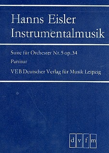 Suite Nr.5 op.34 fr Orchester Studienpartitur