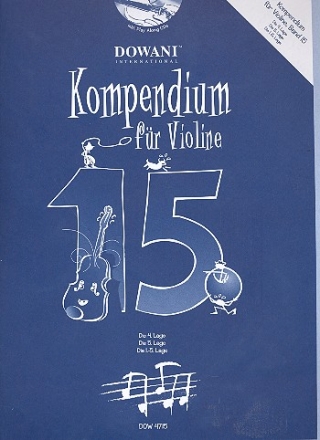 Kompendium fr Violine Band 15 (+2 CD's) fr 1-2 Violinen (Lehrer und Schler)