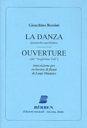 La Danza et Ouverture per orchestra di flauti partition e partitura