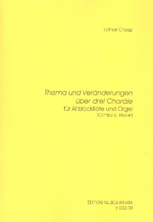 Thema und Vernderungen ber 3 Chorle fr Altblockflte und Tasteninstrument