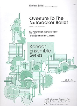 Overture to the Nutcracker Ballet for flute, oboe, clarinet, horn and bassoon score and parts