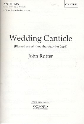 Wedding Canticle for mixed chorus, flute and guitar (piano) score