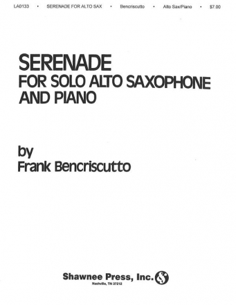 Serenade for solo alto saxophone and piano