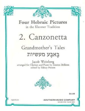 Canzonetta for clarinet and piano