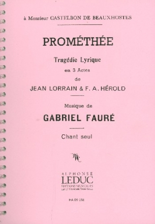 Promthe op.82 pour mixtes chouers a cappella partition miniature