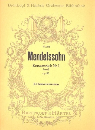 Konzertstck f-Moll Nr.1 op.113 fr Klarinette, Bassetthorn (2 Klarinetten) und Orchester Harmonie