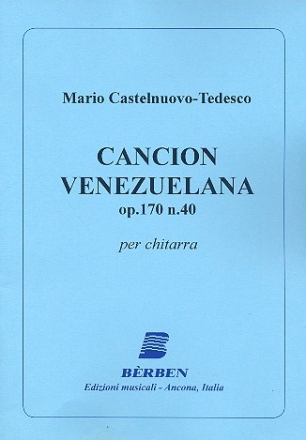 Cancion Venezuelana op.170,40 fr Gitarre