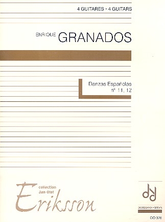 Danzas espanolas Nr.11 und 12 fr 4 Gitarren Partitur und Stimmen