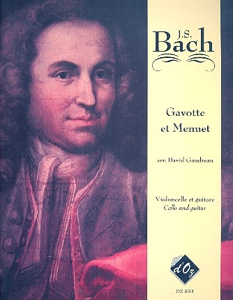 Gavotte und Menuett aus BWV816 f Violoncello und Gitarre Partitur und Stimme