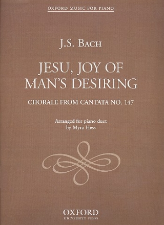 Jesu Joy of Man's Desiring for piano 4 hands