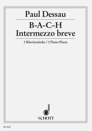 B-A-C-H Intermezzo breve fr Klavier