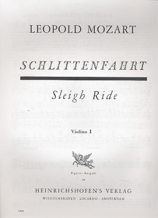 Schlittenfahrt fr Streicher, Trompete und Schlagwerk Violine 1