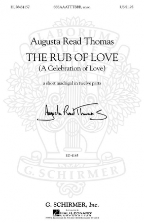 The Rub of Love for mixed chorus (SSSAAATTTBBB) a cappella score (en)