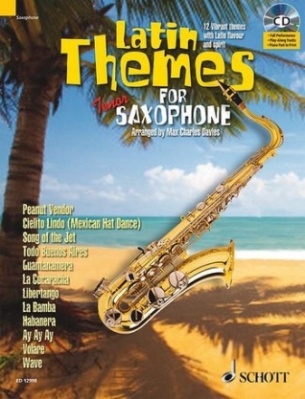 Latin Themes (+CD) fr Tenorsaxophon (Klavierbegleitung als PDF zum Ausdrucken)