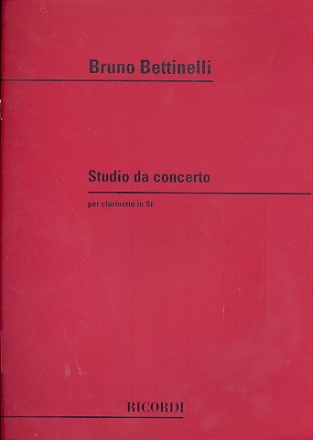 Studio da concerto per clarinetto