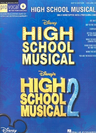 High School Musical vol.1 & 2 (+CD): for male singers songbook vocal/guitar