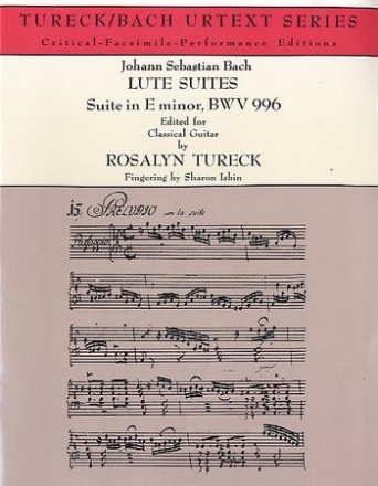 Suite in e Minor BWV996 for Lute for guitar (incl.facsimile)