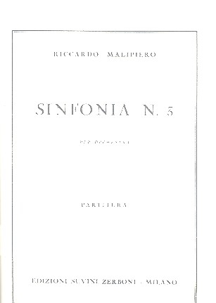 Sinfonie Nr.3 - fr Orchester Partitur