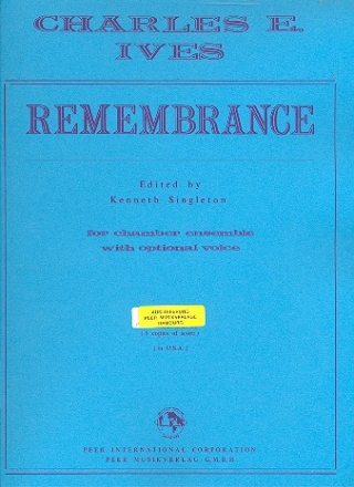 Remembrance fr Flte, (Horn, Trompete),Flte, Violine und Klavier, Gesang ad lib 5 Spielpartituren