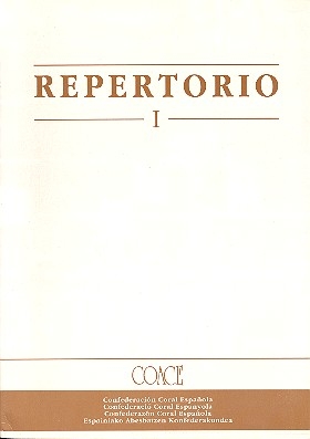 Repertorio  Vol.1 songs for mixed chorus by various composers score