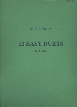 12 easy Duets op.10 for 2 violins violin 2