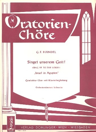 Singet unserem Gott fr gem Chor und Klavier Partitur (dt/en)