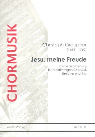 Jesu meine Freude fr gem Chor (SAB), Streicher und Bc Partitur