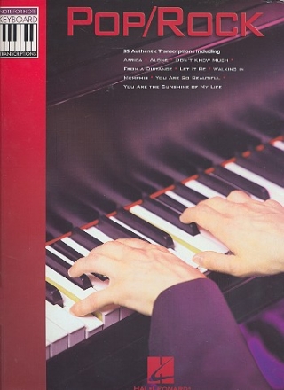 Pop/Rock: songbook / rockscore keyboard/piano/vocal/guitar Note-for-Note Keyboard Transcriptions