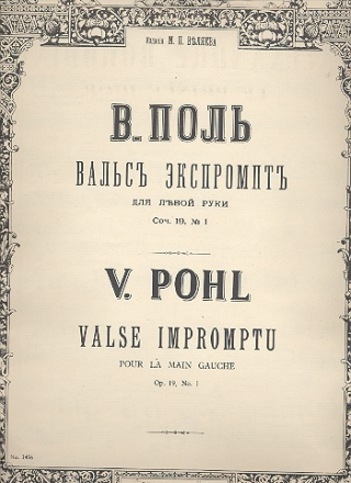 Valse Impromptu op.19,1 fr Klavier