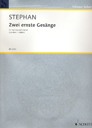 Zwei ernste Gesnge fr Gesang (Bariton) und Klavier