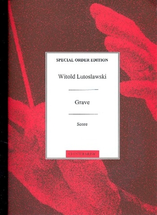 Grave for violoncello and string orchestra score