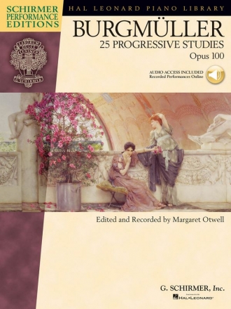 25 progressive Studies op.100 (+ Online Audio) for piano